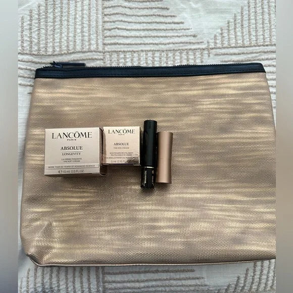 Lancôme Absolue Longevity Set with Gold Cosmetic Bag - Picture 1 of 4